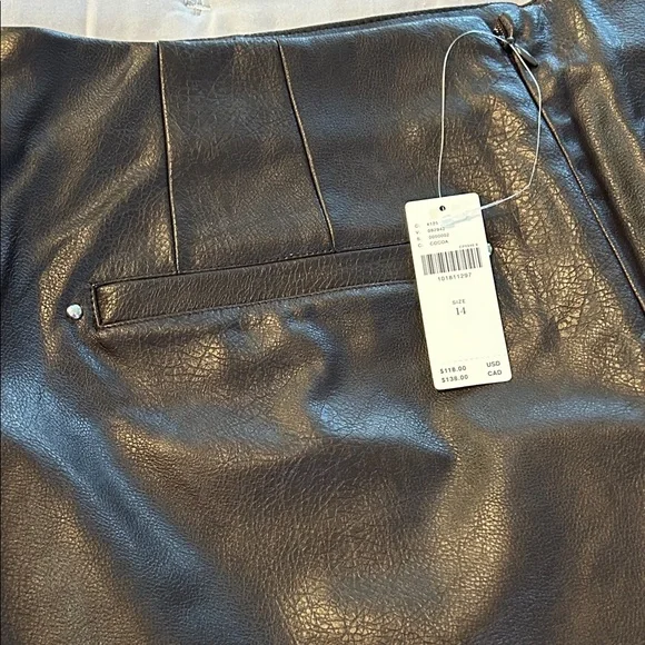 Anthropologie Dark Brown Studded High Waist Shorts NWT - Picture 7 of 8